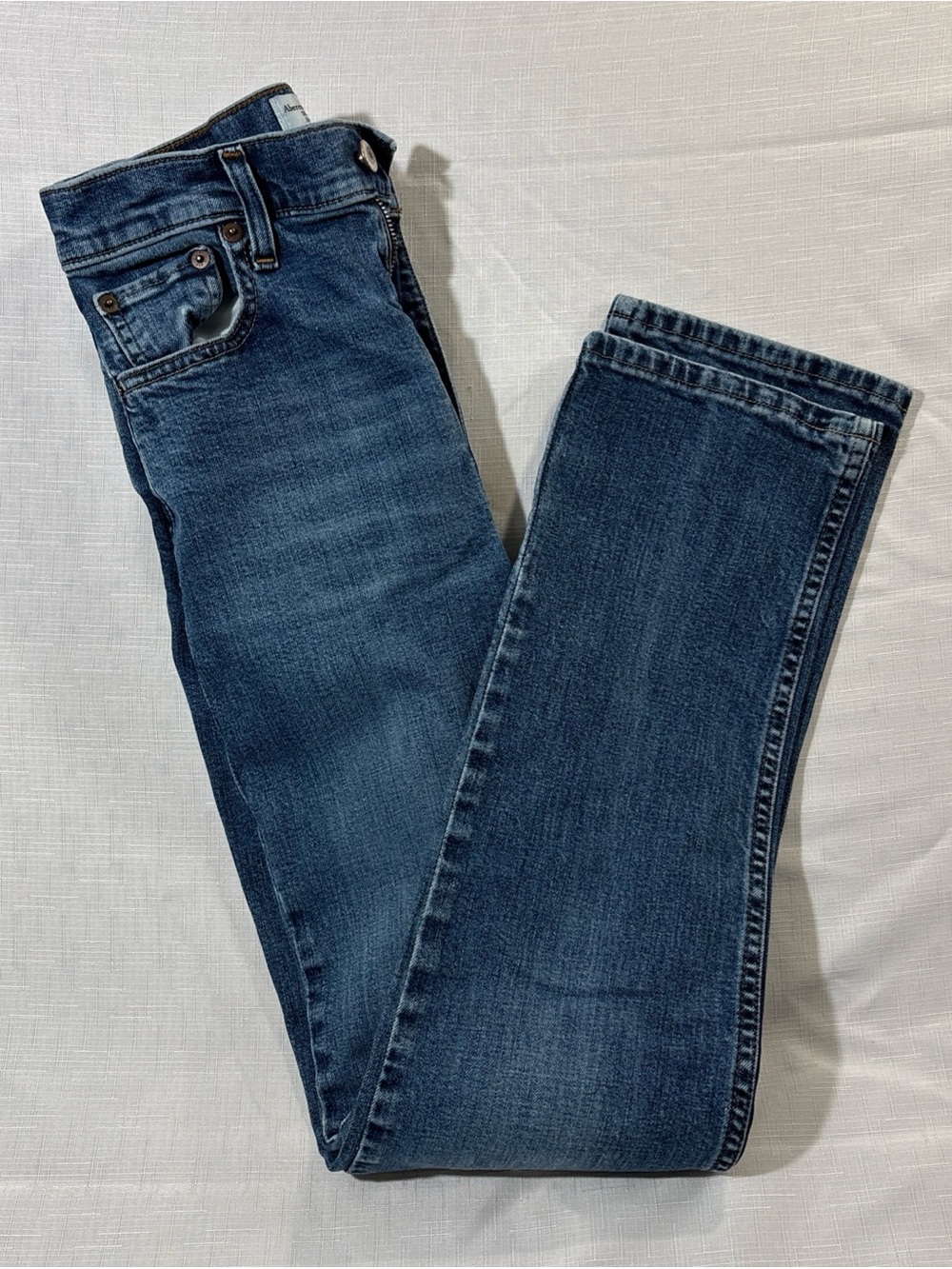 Abercrombie & Fitch The 90s Straight Ultra High Rise Jeans 25 0R Blue Denim